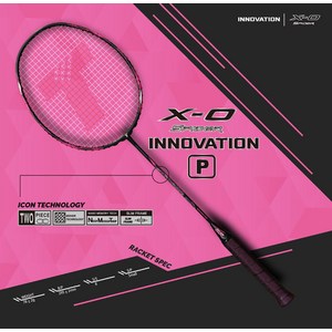 트라이온 X-0 스파이더 이노베이션 핑크 P 배드민턴라켓 무료스트링, 1개
