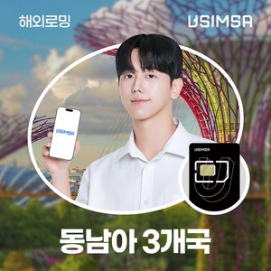 유심사 싱가포르/말레이시아/태국 유심 USIM 데이터 무제한, 3일, [택배수령] 일/1GB 무제한