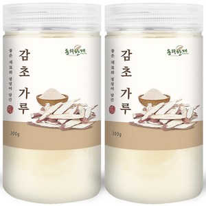 동의한재 최상품 국산 감초 가루 분말, 2개, 300g