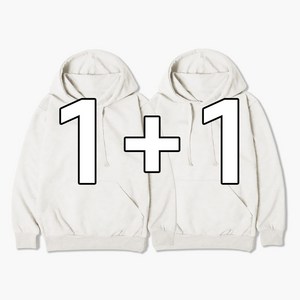 빌리언즈 남녀공용 후드티 단체복 기본 데일리 특양면 빅사이즈 1+1