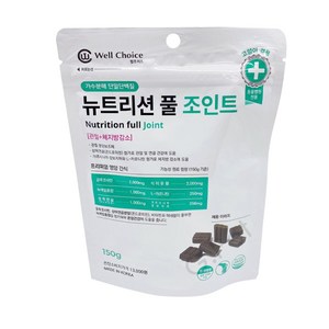 뉴트리션 풀 조인트 강아지간식 피부모질개선 (더원츄 덴탈껌2P증정), 1개, 150g