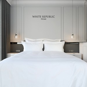 120수 K/LK/SK 이집션코튼 Ritz Collection 9pcs set (헝가리구스이불솜 구스토퍼 구스베개솜 패드포함), 사계절용 K/LK/SK(250x230), Five Star Pillow, 그레이