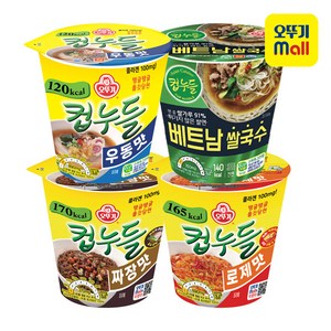 오뚜기 컵누들 우동맛 6개+짜장맛 6개+로제맛 6개+베트남쌀국수 6개, 1세트