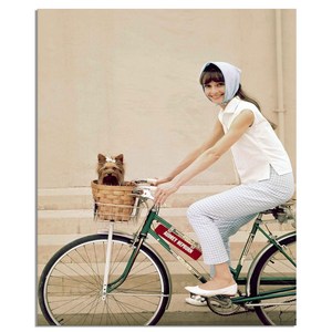 오드리햅번 포스터 캔버스/알루미늄 액자 3 Audrey Hepburn2, 화이트메탈액자