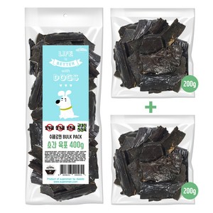 수제로만 벌크팩 대용량 수제간식 소간육포 400g (200g+200g), 1개