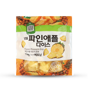 냉동 파인애플 다이스 1kg, 2개