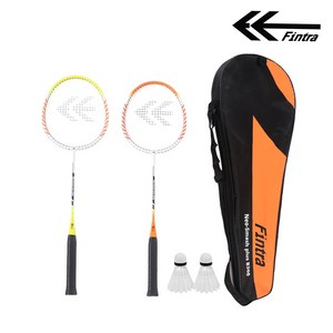 Fintra 핀트라 네오 스매시 플러스 배드민턴 라켓 B300 라켓2개입+가방1개+셔틀콕2개입, 1세트