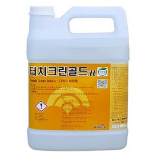 터치크린골드 3.75L 친환경 다목적 세정제 찌든때 제거제 주방 기름때 제거제 화장실 욕실 바닥 타일 찌든때 클리너 청소 세제 마법의약 터치크린골드u, 1개