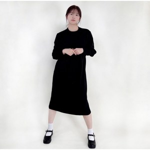 [망고냥]라운드넥 소프트 터치 비스코스 롱 원피스