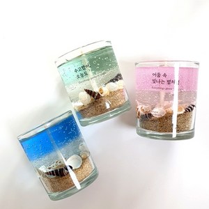 달빛마녀캔들 7온즈 3개 바다캔들 만들기 DIY 키트-(210ml), 블랙체리, 블루, 210ml