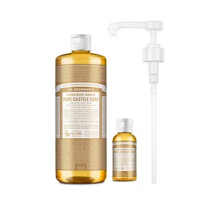 닥터브로너스 캐스틸 솝 샌달우드 자스민 950ml+60ml+펌프 세트, 1.01kg, 1세트