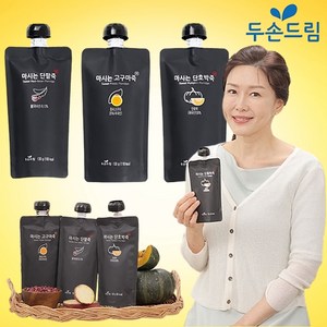 [TV홈쇼핑 두손드림] 두손푸드 마시는죽 고구마 단팥 단호박 죽 초간편 식사대용 영양식, 130g, 15개