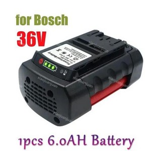 Bosch 교체용 리튬 이온 배터리 BAT836 36V 6.0 Ah BAT810 BAT840 D70 771 (A) 2607336004 26073361, 03 36V 6.0AH Battery