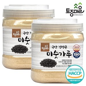 [토종마을] HACCP인증 국산 검정콩미숫가루 700g, 2개