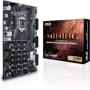 LGA 1151 마더보드 Asus B250 MINING EXPERT 인텔 2 × DDR4 32GB PCI-E 3.0 HDMI USB3.1 ATX 7 세대 6 코, 한개옵션0