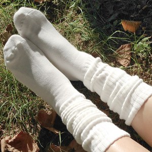 착한새 긴 롱 골지 도톰 겨울양말 니삭스 여성여자패션 마델 삭스(socks)