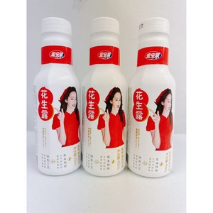 <자매중국식품> huashenglu 화성루 화썽루 훙보라이 땅콩맛음료 중국음료, 3개, 450ml