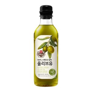 백설 스페인산 압착 올리브유, 500ml, 2개