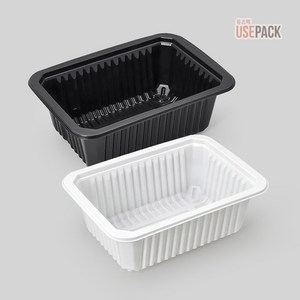 1914 실링용기 2호 검정 100개 고강도 용기, 1봉, 100개입