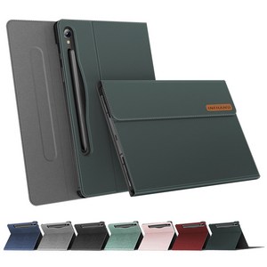 VISBYH 비스비 갤럭시탭S9 FE 북커버 케이스 10단 각도조절 S펜수납 충전을 동시에, 블랙