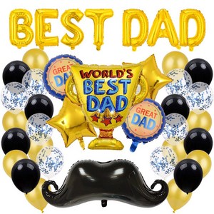 아빠 아버지 생일 어버이날 파티풍선 세트, BEST DAD 세트