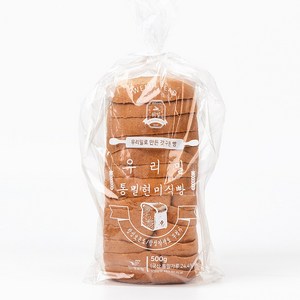 위밀 우리밀 통밀 현미식빵 우리밀, 1개, 500g