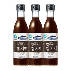 대상 청정원 맛선생 참치액 / 훈연참치 저온추출공법 참치엑기스, 560g, 3개