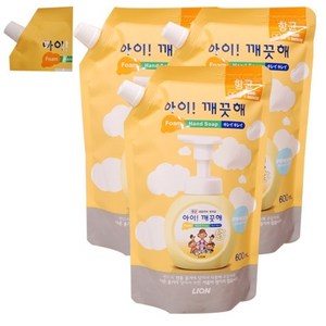 아이깨끗해 핸드워시 파우더향 리필, 600ml, 3개