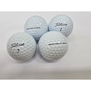 로스트볼 삼선인쇄 타이틀리스트 Prov1 Prov1x S급 3피스 4피스 골프공, Pro V1 White, 12개입, 1개