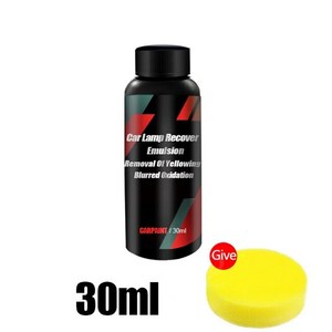 자동차 전조등 복원 키트 액세서리 수리 광택제 긁힘 방지 디테일링 청소 유지 보수, [01] 30ML, 1개