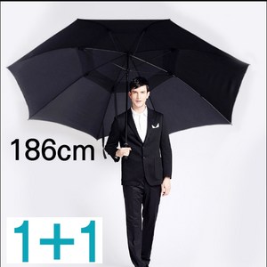 1 + 1 국내최대 186cm 이중천 자동 골프우산 초대형우산 의전용우산 자체제작