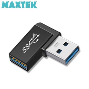 [MAXTEK] USB3.0 꺾임 연장젠더(M/F) 일체형 [MT285]