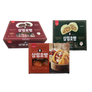 삼립호빵 우리밀 통단팥 야채호빵 90g 겨울철 맛있는 간식 달콤한 부드러운빵 / 코스트코, 12개