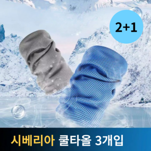 르틸리테 아이스 스포츠 쿨타올 건식 수건 3개입, 1세트, 그레이