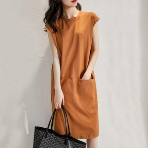 페탈무드 퀄리티 보장 여름 포켓 원피스 반팔 나시 데일리