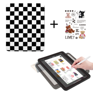오드밤 세로거치 체커보드 아이패드 케이스 에어 10.9인치 프로 11인치, 프로6/5/4세대 12.9인치