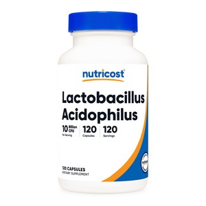 뉴트리코스트 락토바실러스 아시도필러스 Lactobacillus Acidophilus 1서빙 100억 CFU 120캡슐, 1병