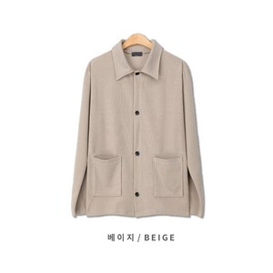 뉴에스지 M-2XL 미니멀 투포켓 카라 니트 가디건