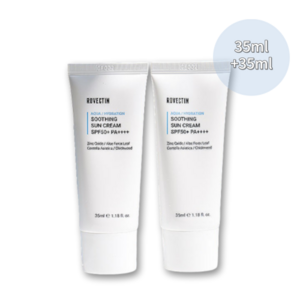 로벡틴 무기자차 아쿠아 수분 선크림 SPF50+ PA++++, 35ml, 2개