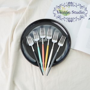벤톤스튜디오 드블랑 실버 양식 샐러드 디너 포크 1P, 민트, 1개