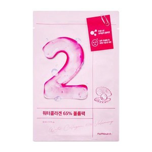 넘버즈인 2번 워터콜라겐 65% 볼륨팩 33g 10매, 1개입, 10개