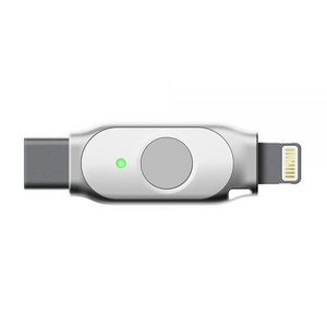 FEITIAN iePass K44 듀얼 커넥터 iOS USB 보안 키 - 2단계 인증 - USB-C + 라이트닝 - FIDO U2F + FIDO2 + MFi - 멀티 팩터 인증으