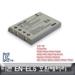 NIKON 쿨픽스 P500 P100 P90 전용 호환 배터리 EN-EL5 ENEL5 충전 리튬이온 카메라, 1개, 1개입