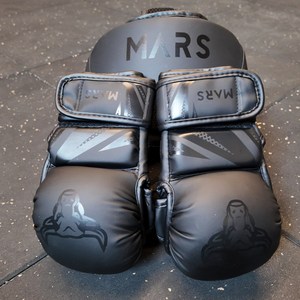 마르스 MMA 주짓수 빵글러브 오픈핑거 스파링용, 1개, 블랙