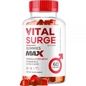 Vital Suge 남성용 젤리 - 퍼포먼스 젤리 MAX Stength VitalSuge 고급 포뮬라 VitaSuge Vitale Vita 1050MG 60개 2142, Vital Suge 남성용 젤리 - 퍼포먼스 젤리,, 1개