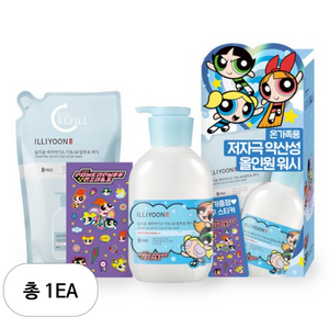 일리윤 세라마이드 아토 6.0 탑투토워시 파워퍼프걸 에디션 500ml x 2종 세트, 1세트