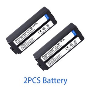 NB-CP2LH 배터리 충전식 및 충전기 캐논 셀피 NB-CP1LCG-CP200 CP1500 1800mAh, 2개, 03 2PCS Battey