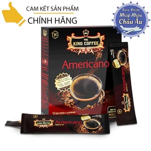 킹커피 아메리카노 인스턴트 커피 - Ca phe hoa tan Ameicano King Coffee NTI, 1개, 15개입, 1g