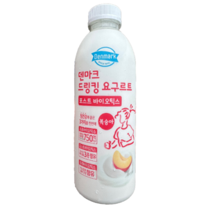 덴마크 드링킹요구르트 복숭아 750ml대용량/냉장무배, 6개, 750ml