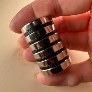 D25*5T 네오디움 원형자석 ND 지름 25mm x 두께 5mm [니즈], 6개